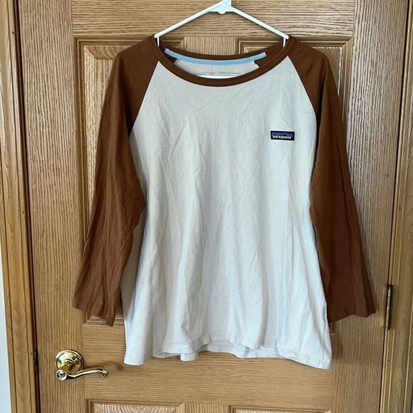 Patagonia Cotton in Conversation Baseball Reglan Top Large - Picture 2 of 6
